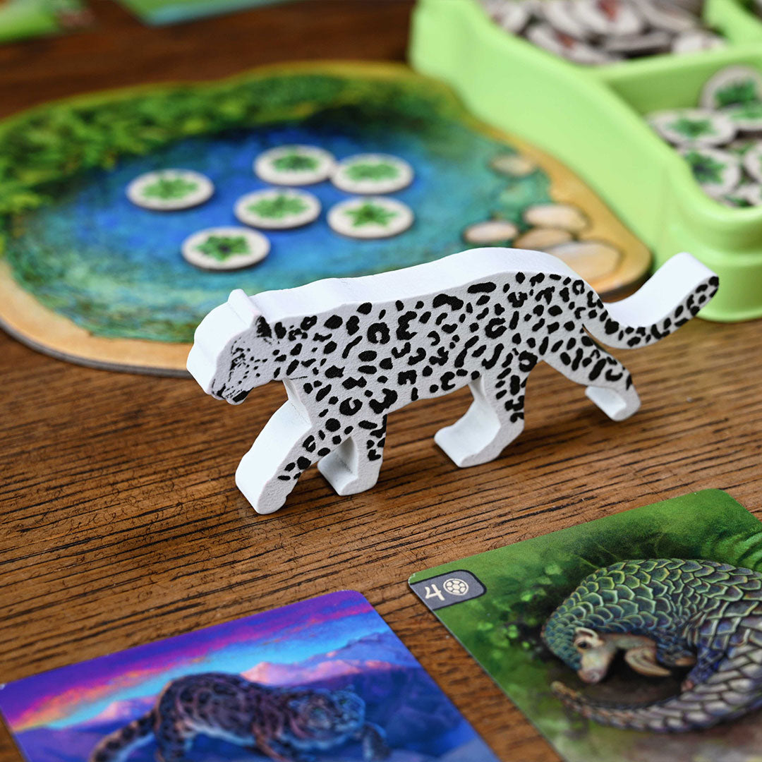 Nature Board Game Snow Leopard First Player Marker